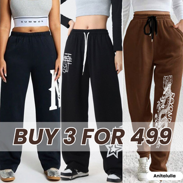 Women’s 3-Pack Solid Color Trousers - Versatile Daily Wear | WT-10