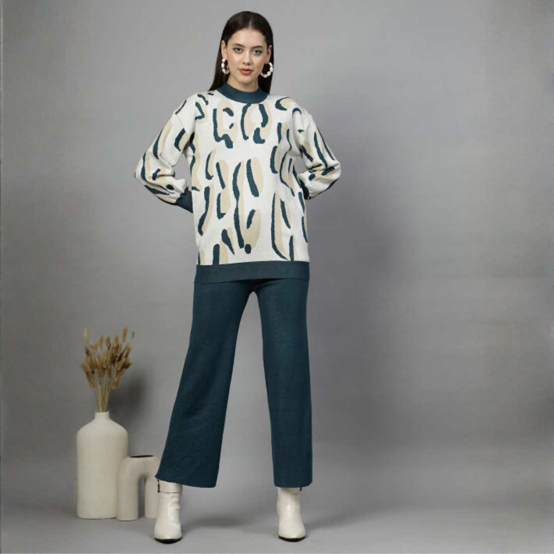 Winter Warmth Trio | Stylish 3-Piece Womenâs Co-Ord Set | WC-03