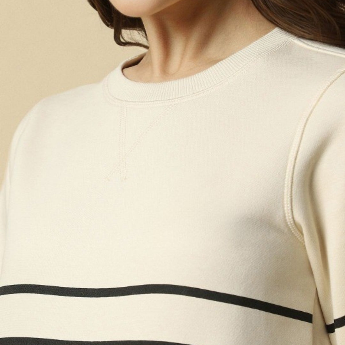 2 Stylish Sweatshirts in Black & Beige | Soft, Cozy & Trendy | Up to 50% Off