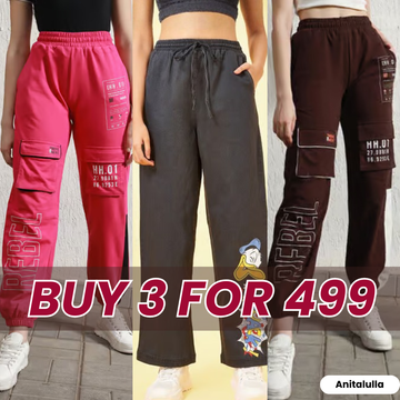 Women’s 3-Pack Solid Color Trousers - Versatile Daily Wear | WT-04