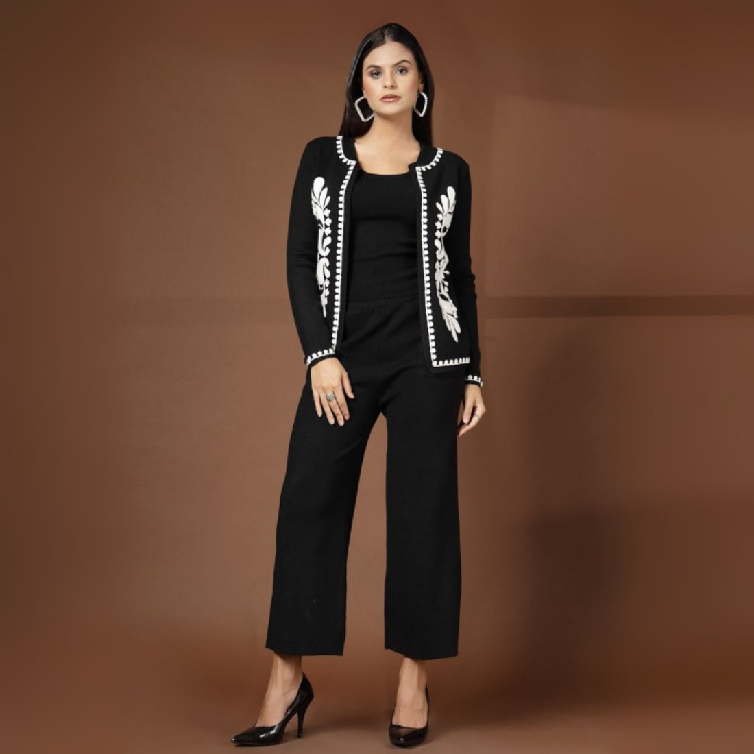 Winter Warmth Trio | Stylish 3-Piece Womenâs Co-Ord Set | WC-08
