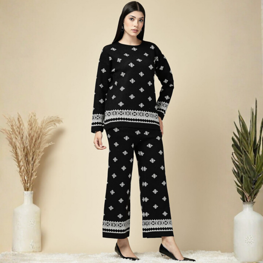 Winter Warmth Trio | Stylish 3-Piece Womenâs Co-Ord Set | WC-10