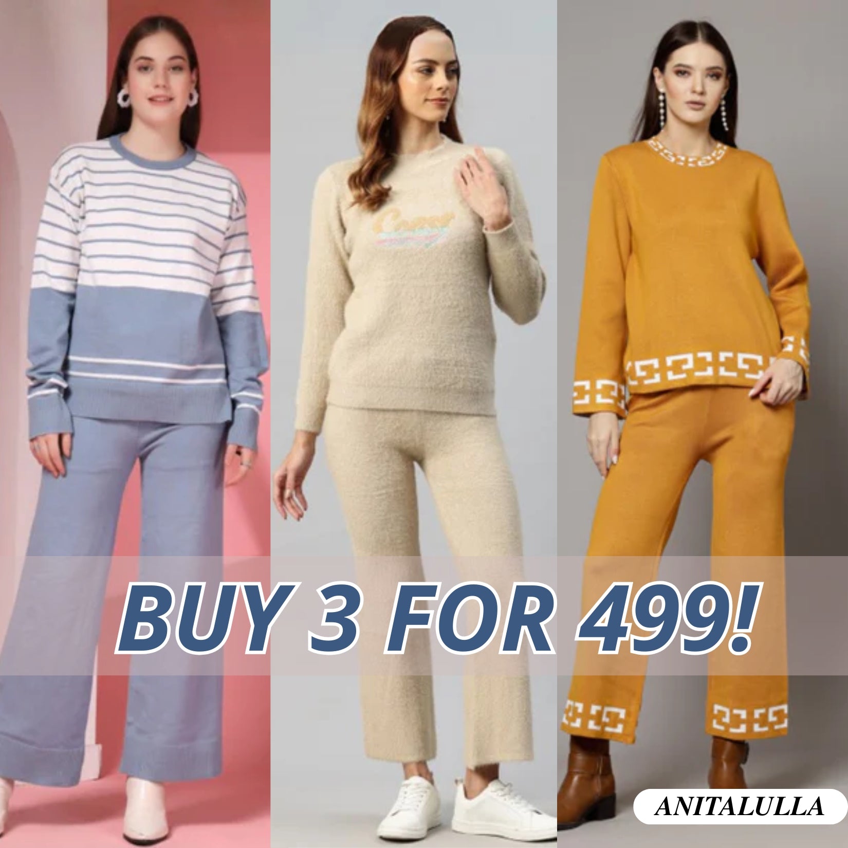 Winter Warmth Trio | Stylish 3-Piece Women’s Co-Ord Set | WC-04