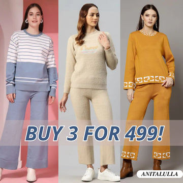 Winter Warmth Trio | Stylish 3-Piece Women’s Co-Ord Set | WC-04