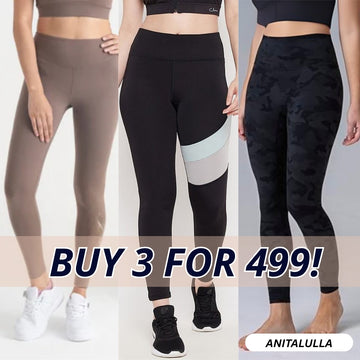 3-Pack Women's Leggings Combo - Comfortable & Stylish Bottoms | WL-08