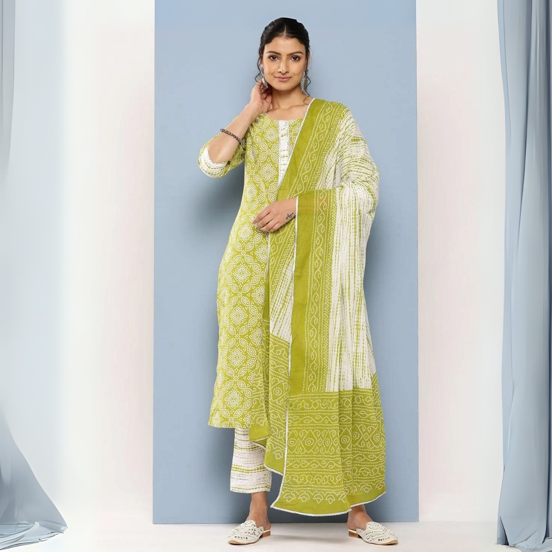 Ethnic 3-Piece Women Kurta Set with Dupatta | Ethnic Wear Made Effortless | WK-08