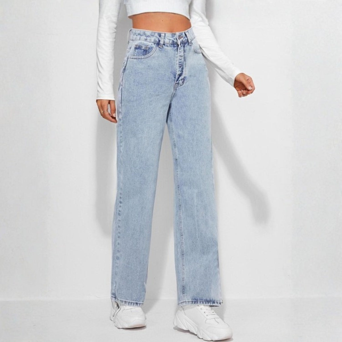 Women's 2-Pack Combo - Straight Fit Jeans Duo |WJ-04