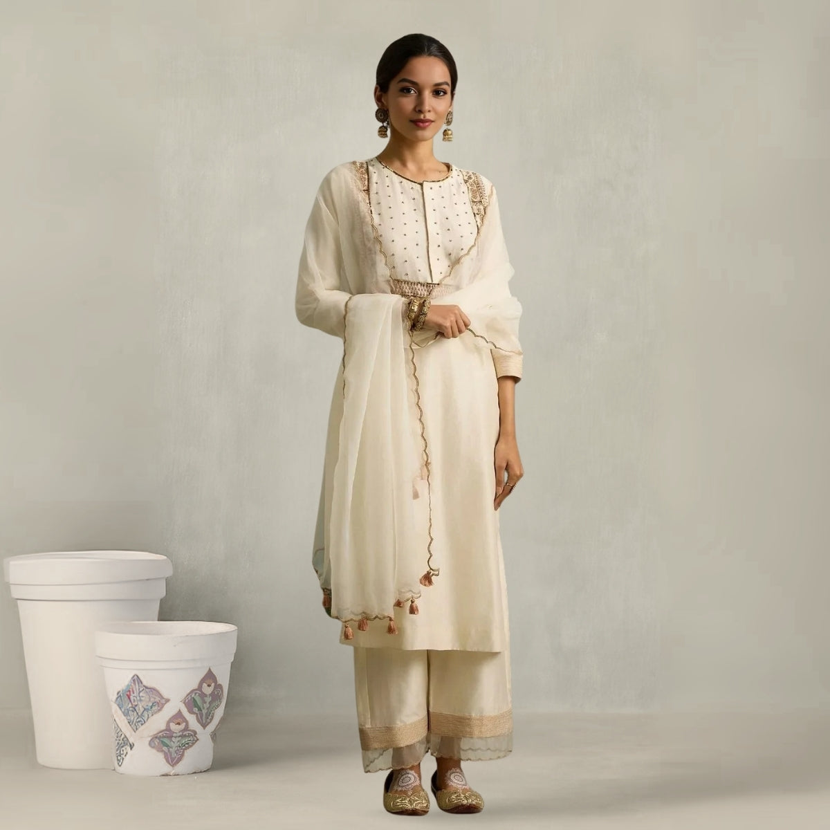 Celebrate Tradition with Our 3 Combo Festive Kurta Sets + Dupatta | FK-07