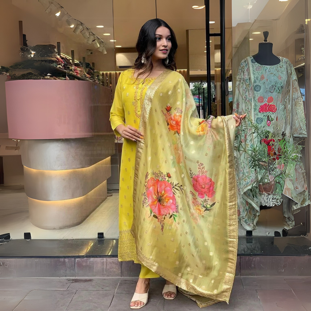 Premium Cotton Kurta Pant Dupatta Combo – Perfect for Daily Wear & Elegant Partywear | DS-09