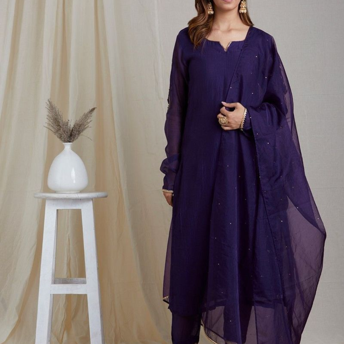 Premium Cotton Kurta Pant Dupatta Combo – Perfect for Daily Wear & Elegant Partywear | DS-09