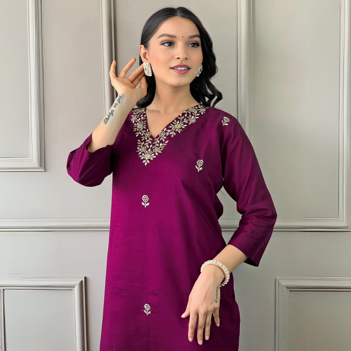 Premium Cotton Kurta Pant Dupatta Combo – Perfect for Daily Wear & Elegant Partywear | DS-02