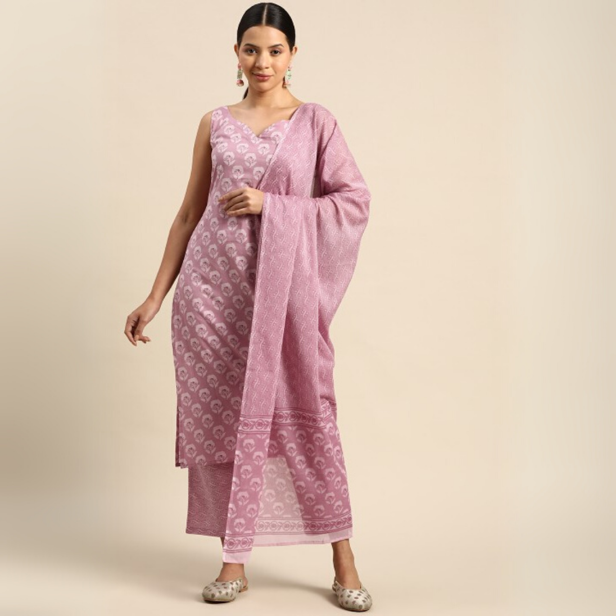 Designer Women's Kurta Set with Dupatta for Festive Wear |