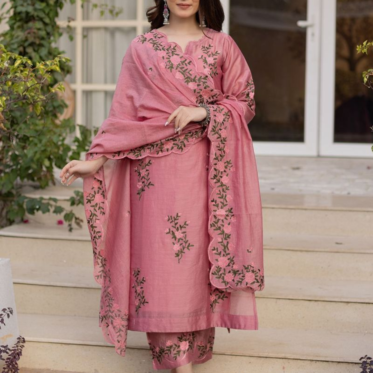 Premium Cotton Kurta Pant Dupatta Combo – Perfect for Daily Wear & Elegant Partywear | DS-07