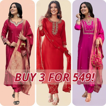 Premium Cotton Kurta Pant Dupatta Combo – Perfect for Daily Wear & Elegant Partywear | DS-06