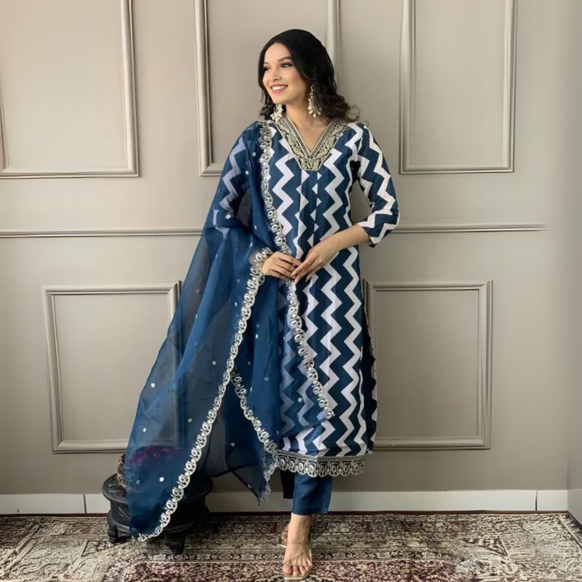 Premium Cotton Kurta Pant Dupatta Combo – Perfect for Daily Wear & Elegant Partywear | DS-02