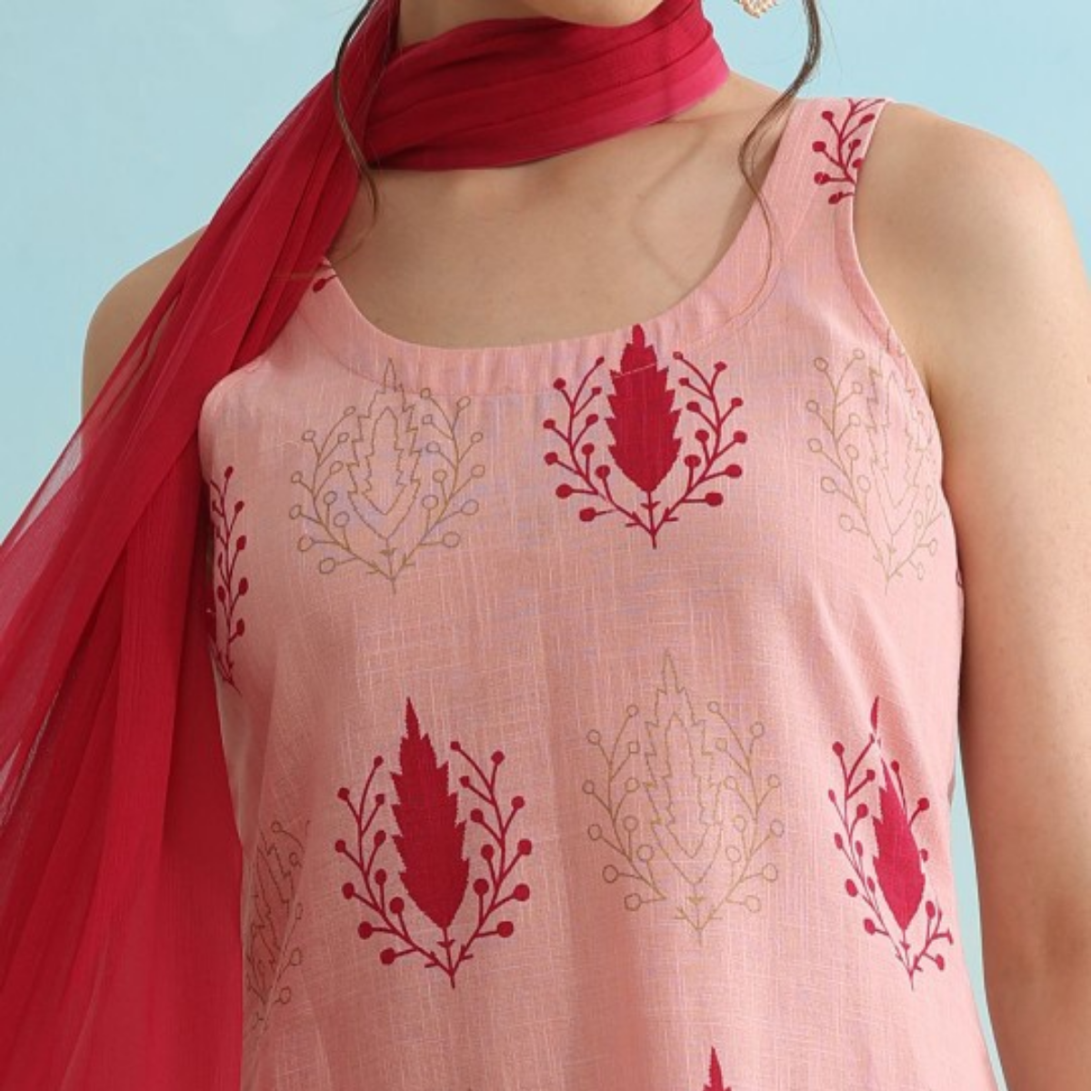 Designer Women's Kurta Set with Dupatta for Festive Wear |