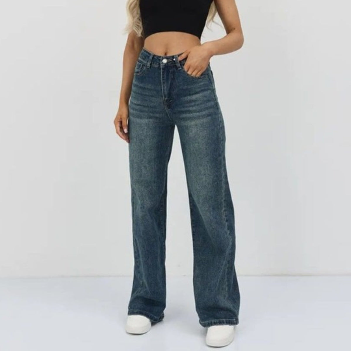 Women's 2-Pack Combo - Straight Fit Jeans Duo |WJ-01