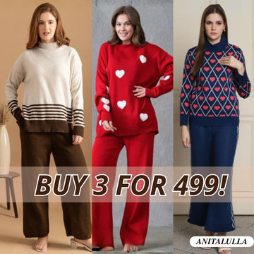 Winter Warmth Trio | Stylish 3-Piece Women’s Co-Ord Set | WC-02