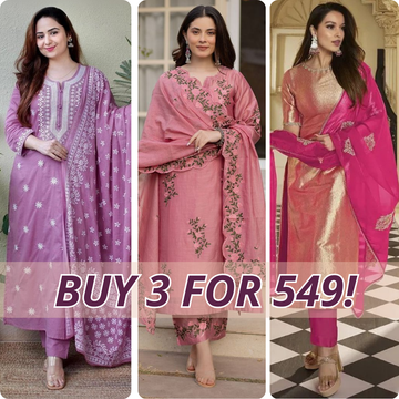 Premium Cotton Kurta Pant Dupatta Combo – Perfect for Daily Wear & Elegant Partywear | DS-07