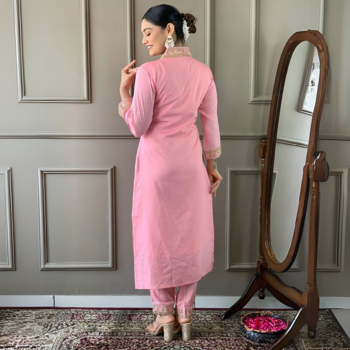 Premium Cotton Kurta Pant Dupatta Combo – Perfect for Daily Wear & Elegant Partywear| DS-05