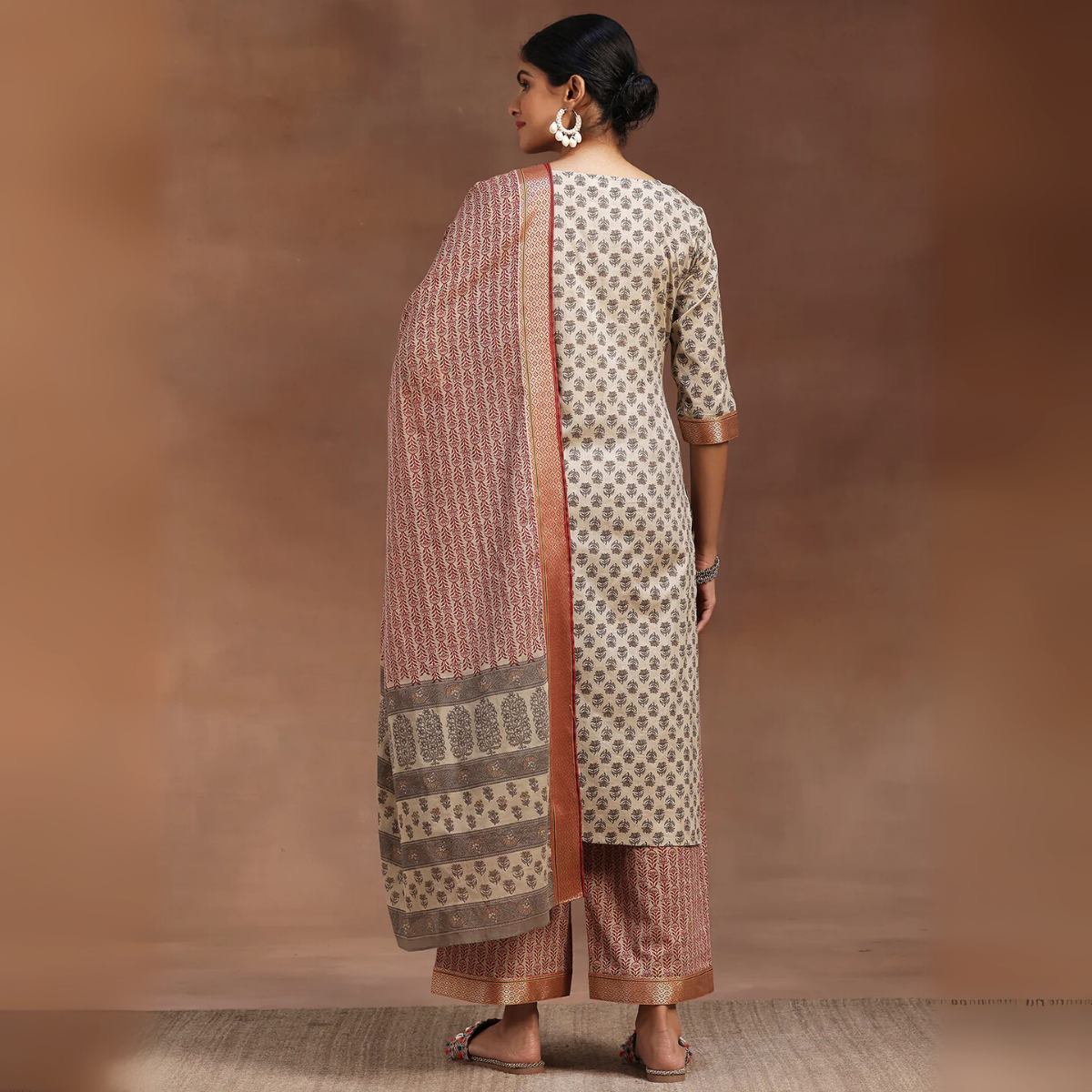 Ethnic 3-Piece Women Kurta Set with Dupatta | Ethnic Wear Made Effortless | WK-07