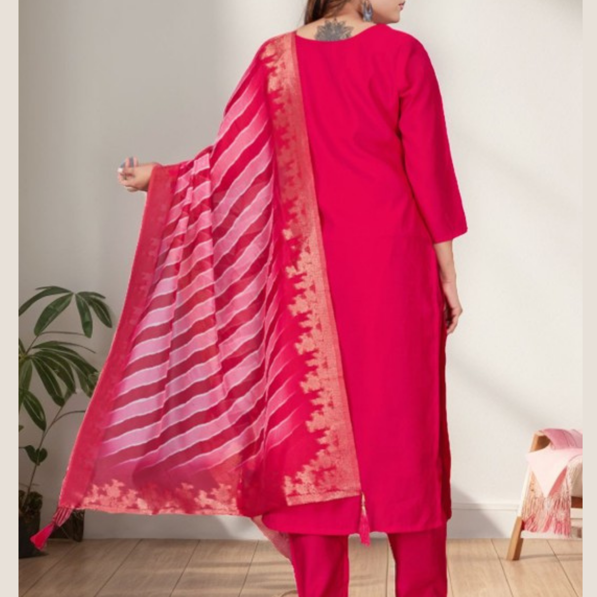 Premium Cotton Kurta Pant Dupatta Combo – Perfect for Daily Wear & Elegant Partywear | DS-09