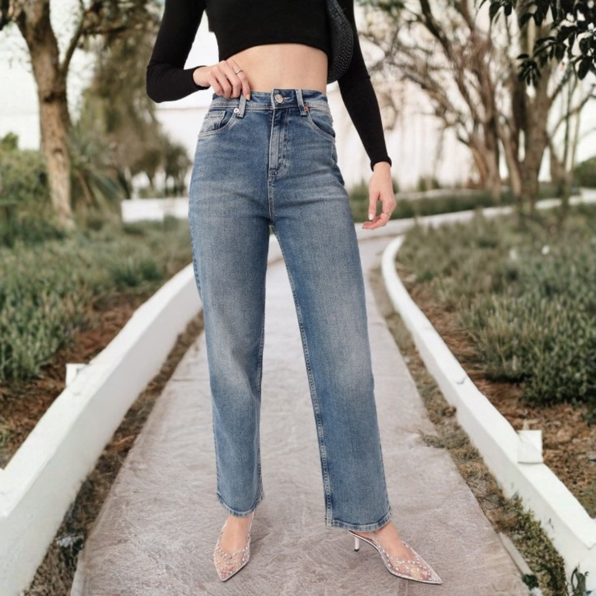 Women's 2-Pack Combo - Straight Fit Jeans Duo |WJ-07