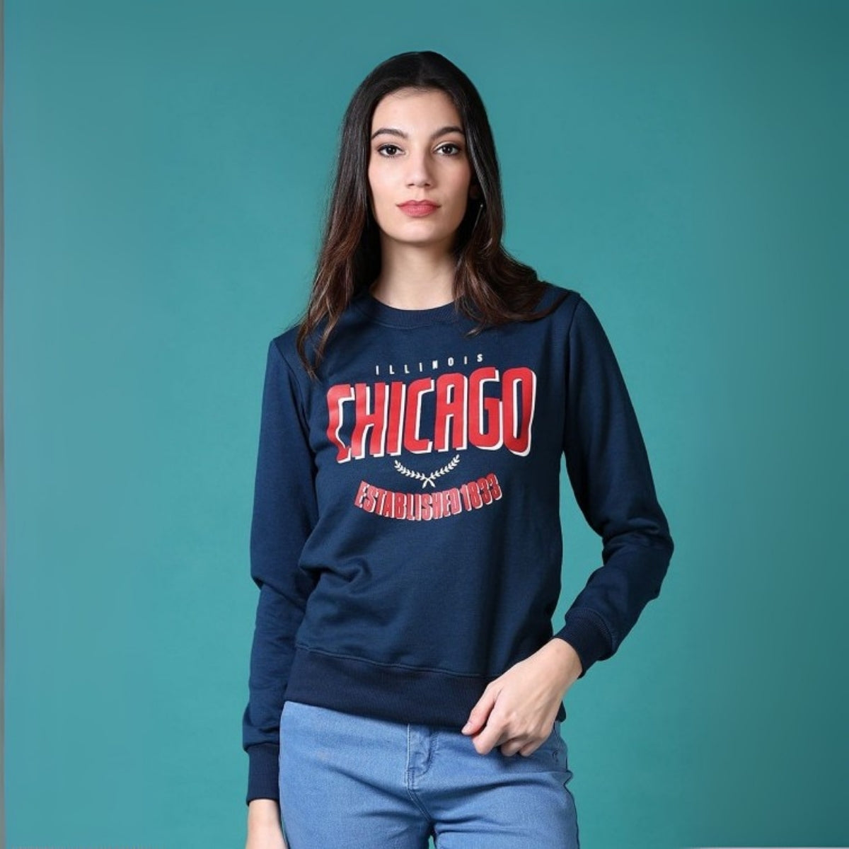 2 Stylish Sweatshirts in Sky-Blue & Royal-Blue| Soft, Cozy & Trendy | Up to 50% Off |SS-07