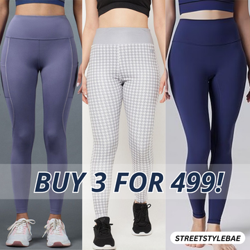 3-Pack Women's Leggings Combo - Comfortable & Stylish Bottoms | WL-03