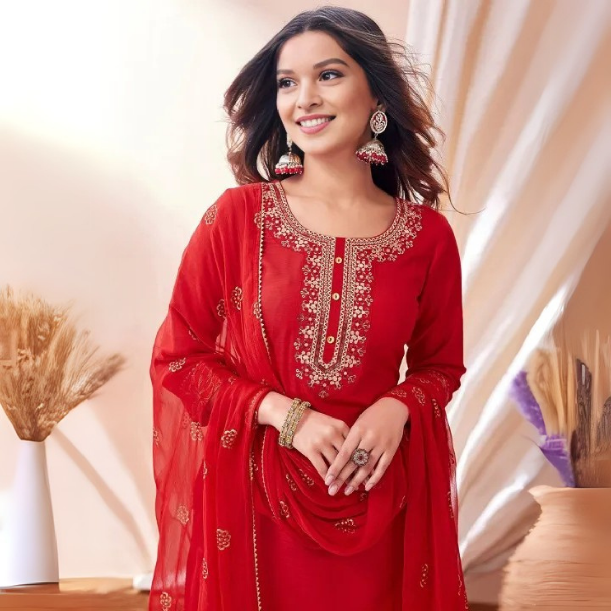 Premium Cotton Kurta Pant Dupatta Combo – Perfect for Daily Wear & Elegant Partywear | DS-06