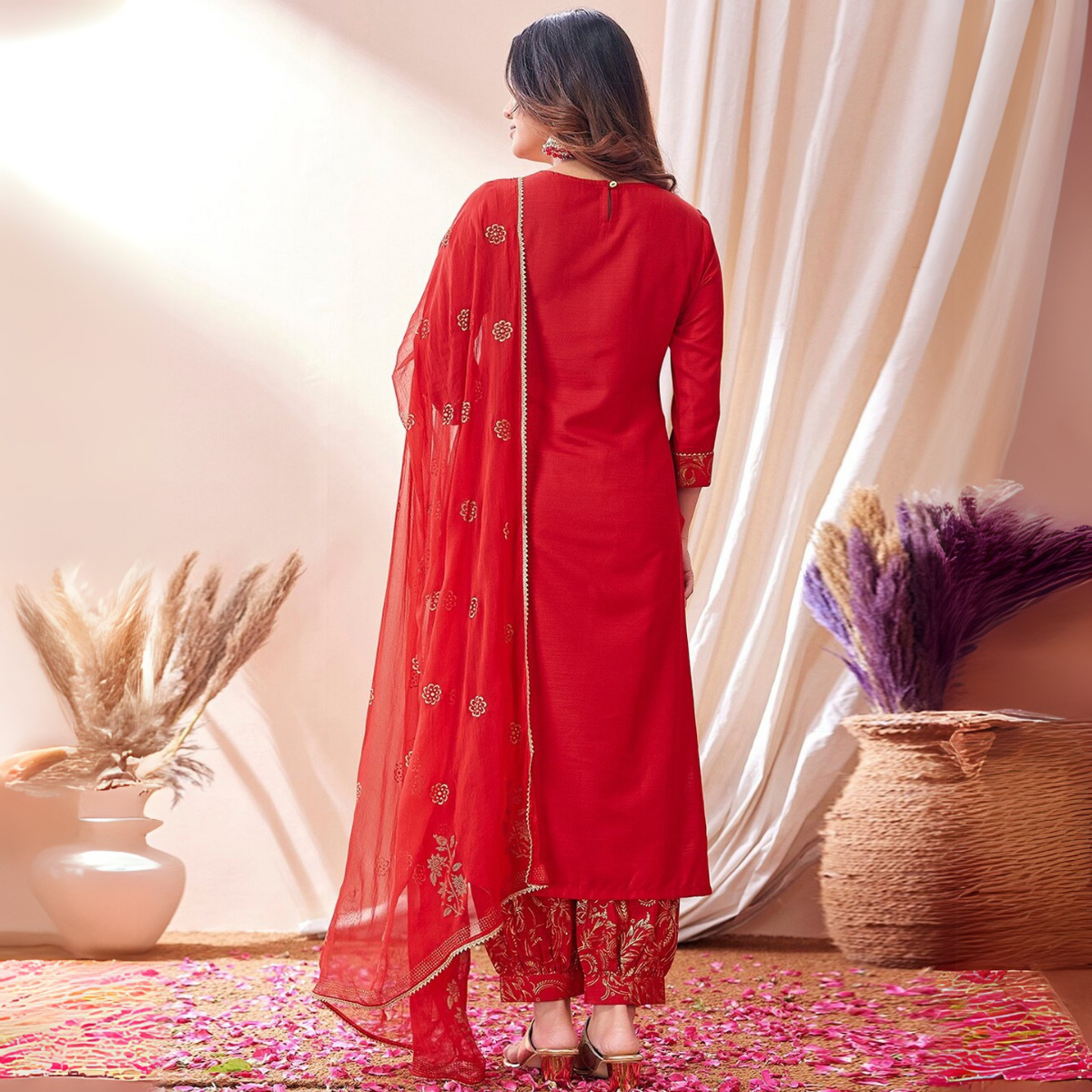 Premium Cotton Kurta Pant Dupatta Combo – Perfect for Daily Wear & Elegant Partywear | DS-06