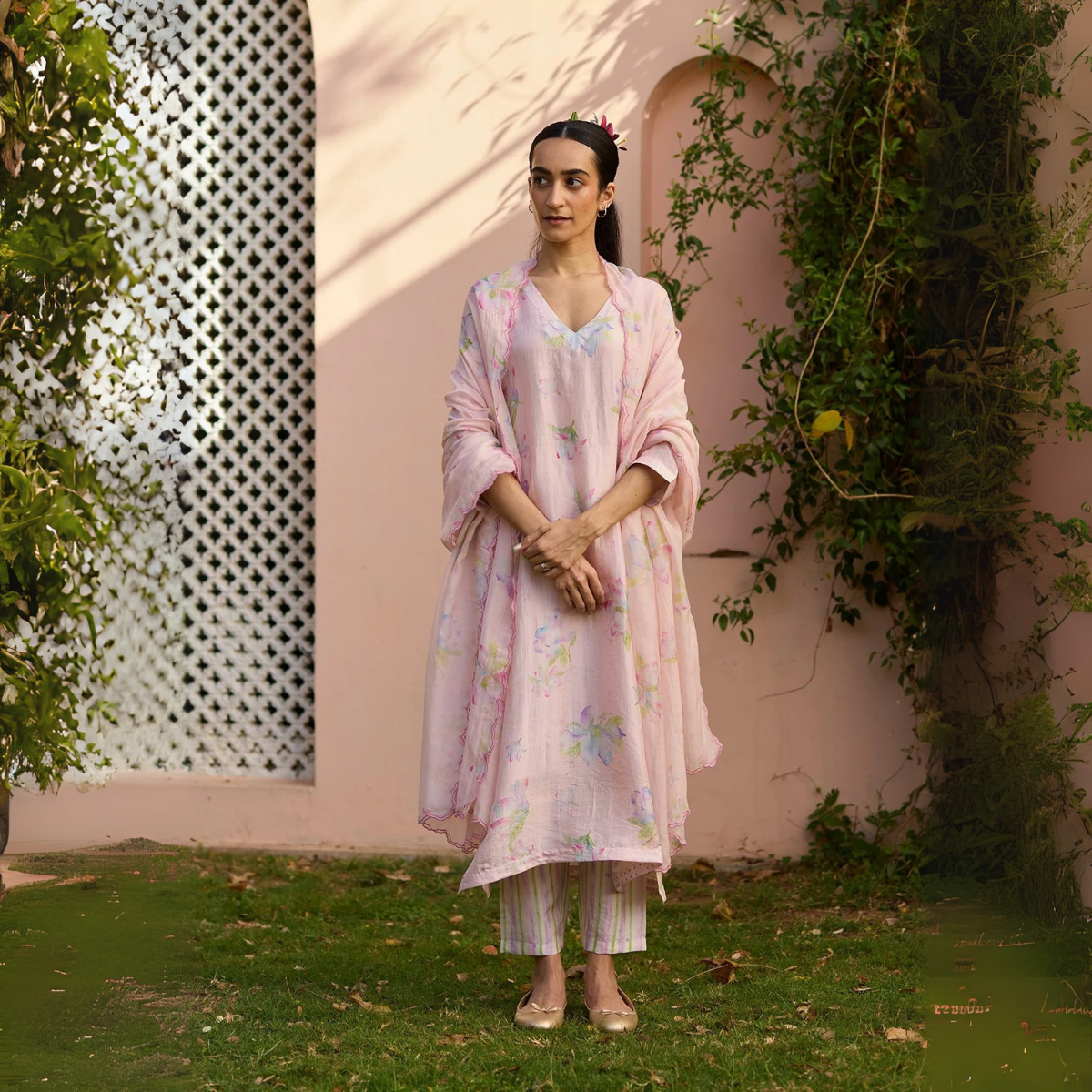 Ethnic 3-Piece Women Kurta Set with Dupatta | Ethnic Wear Made Effortless | WK-10