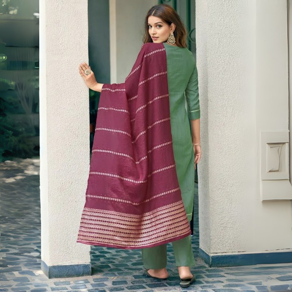 Premium Cotton Kurta Pant Dupatta Combo – Perfect for Daily Wear & Elegant Partywear | DS-11