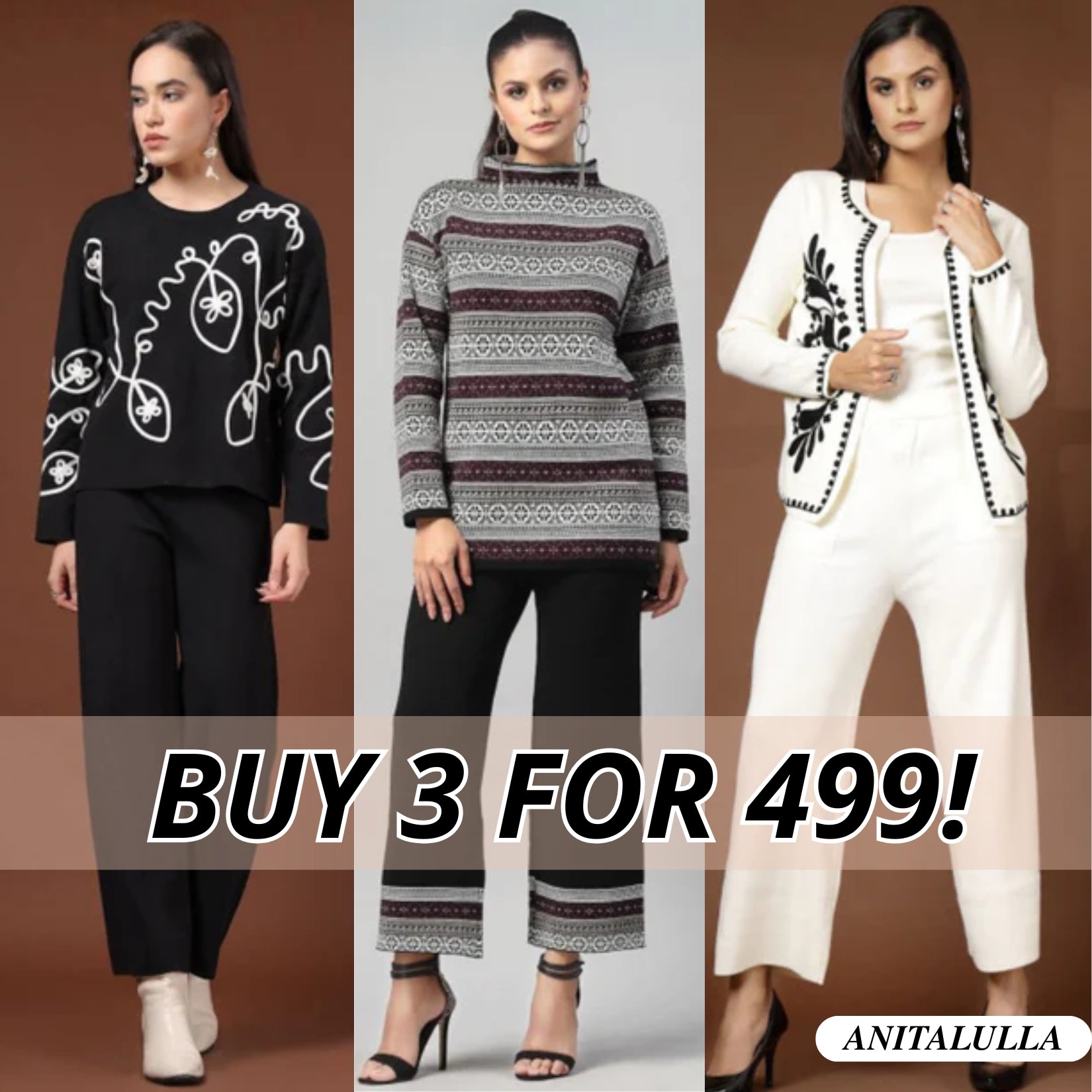 Winter Warmth Trio | Stylish 3-Piece Women’s Co-Ord Set | WC-09