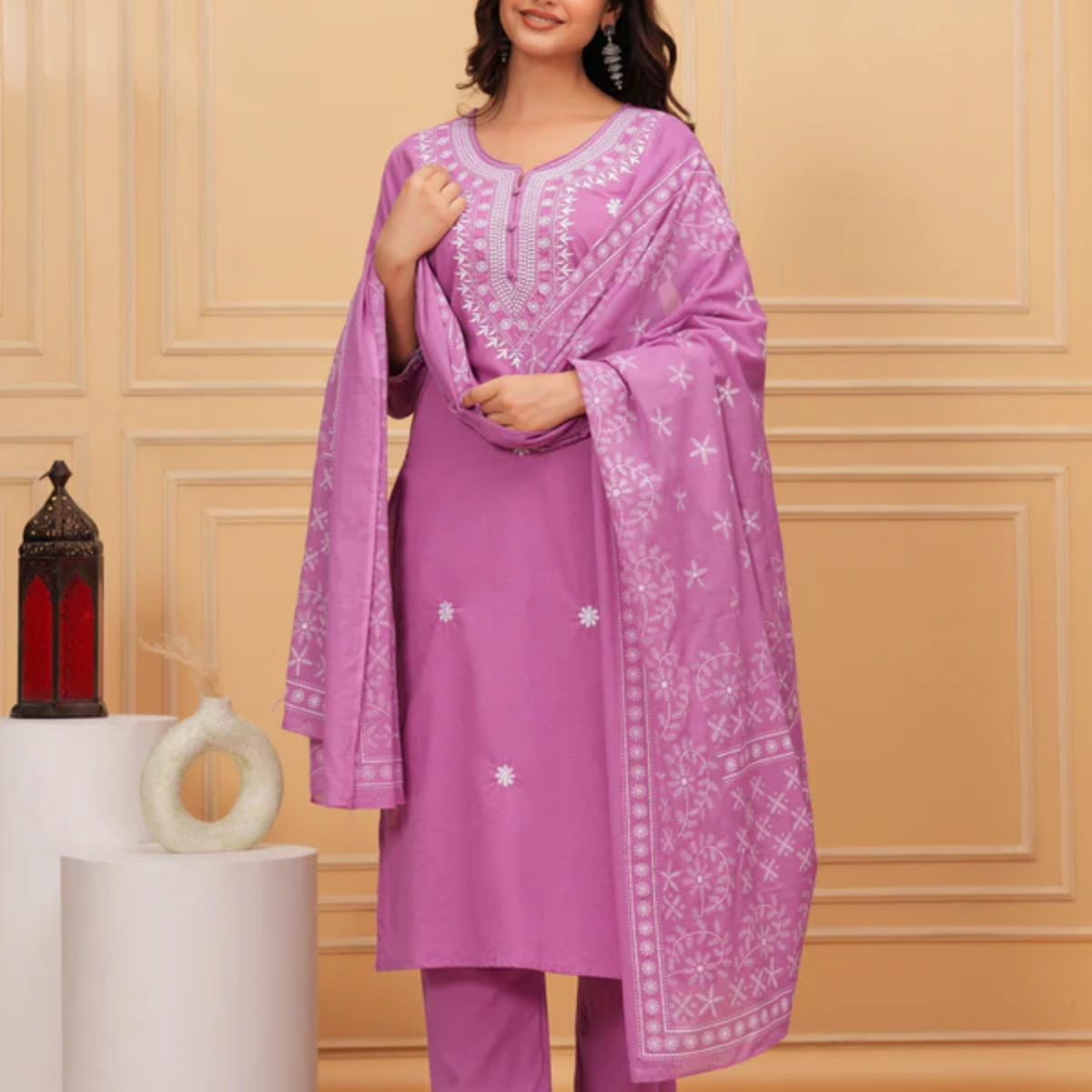 Premium Cotton Kurta Pant Dupatta Combo – Perfect for Daily Wear & Elegant Partywear | DS-02