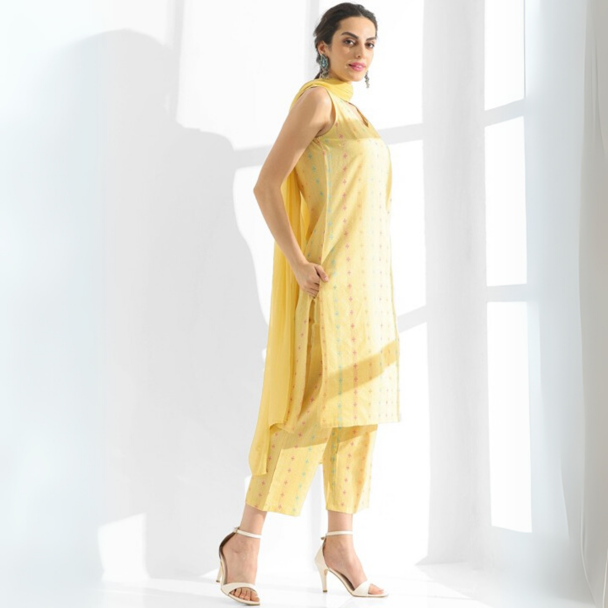 Designer Women's Kurta Set with Dupatta for Festive Wear |