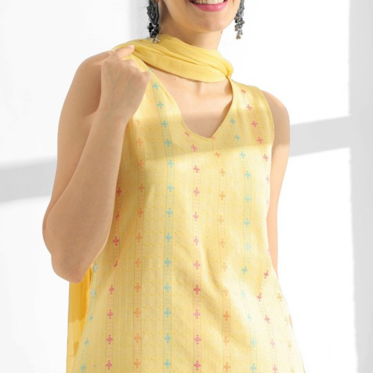 Designer Women's Kurta Set with Dupatta for Festive Wear |
