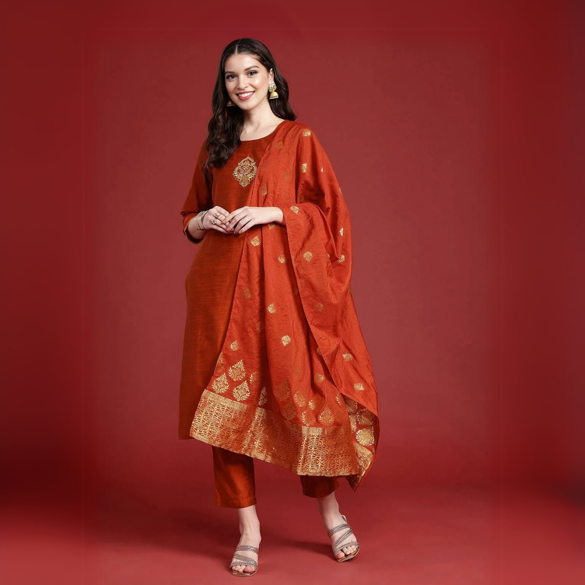 Premium Cotton Kurta Pant Dupatta Combo – Perfect for Daily Wear & Elegant Partywear | DS-03