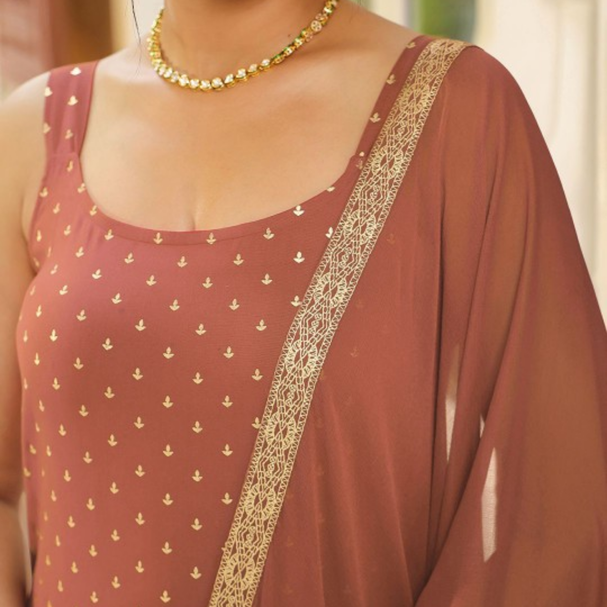 Designer Women's Kurta Set with Dupatta for Festive Wear |