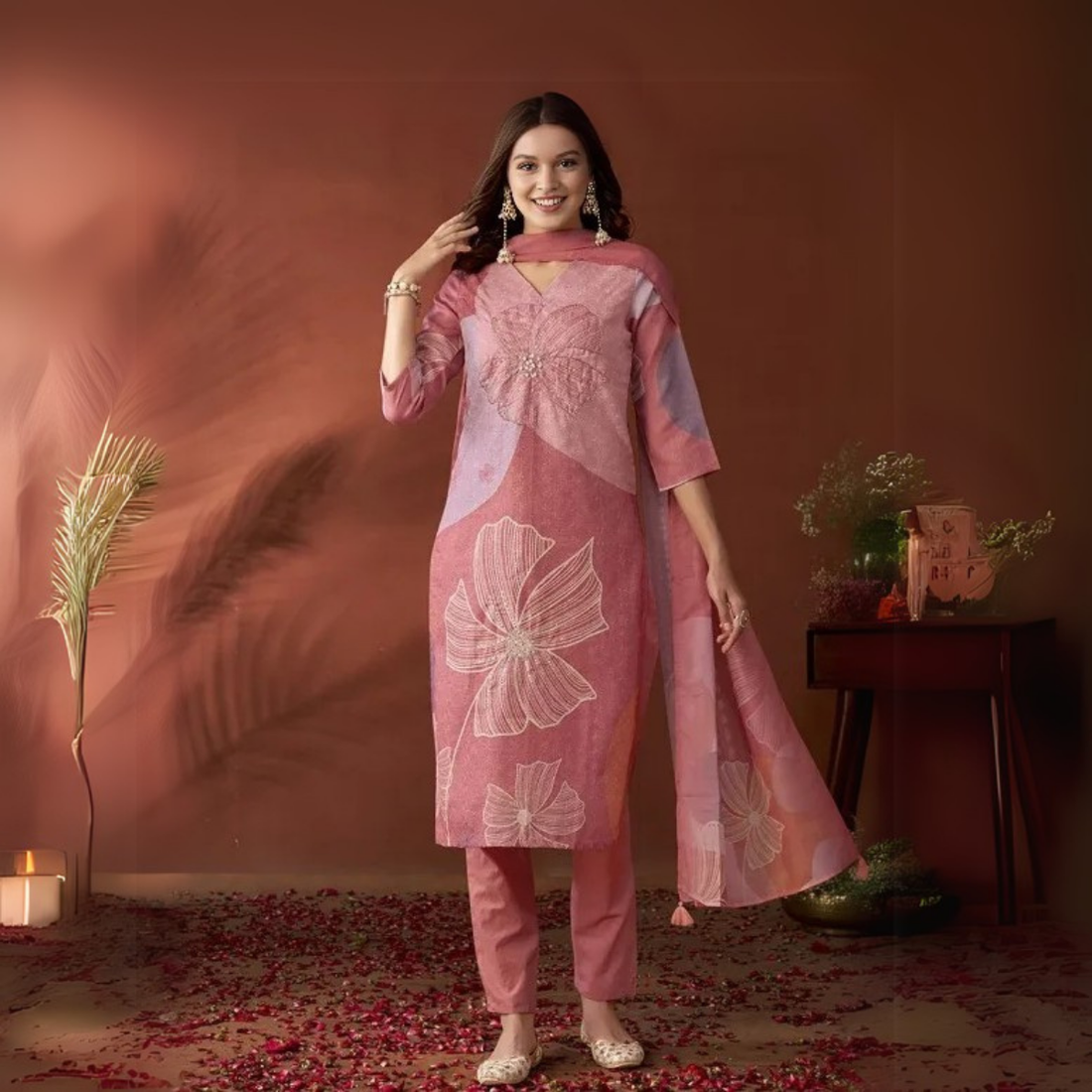 Premium Cotton Kurta Pant Dupatta Combo – Perfect for Daily Wear & Elegant Partywear | DS-03