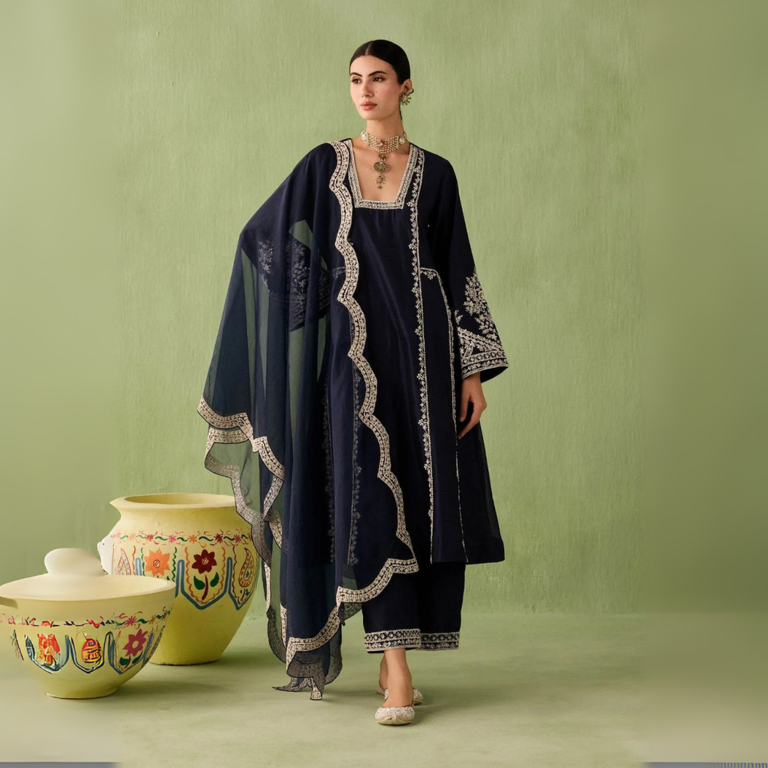 Celebrate Tradition with Our 3 Combo Festive Kurta Sets + Dupatta | FK-09