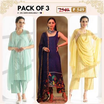 Designer Women's Kurta Set with Dupatta for Festive Wear |