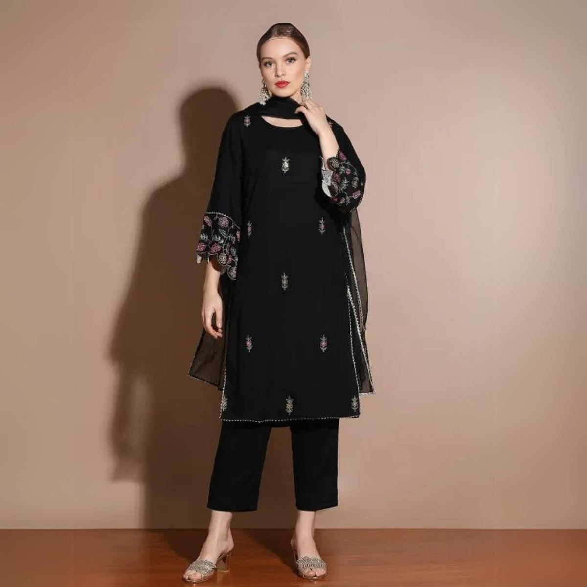Premium Cotton Kurta Pant Dupatta Combo – Perfect for Daily Wear & Elegant Partywear| DS-01