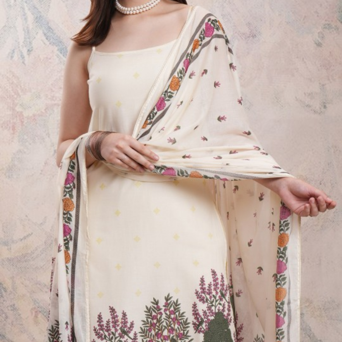 Designer Women's Kurta Set with Dupatta for Festive Wear |