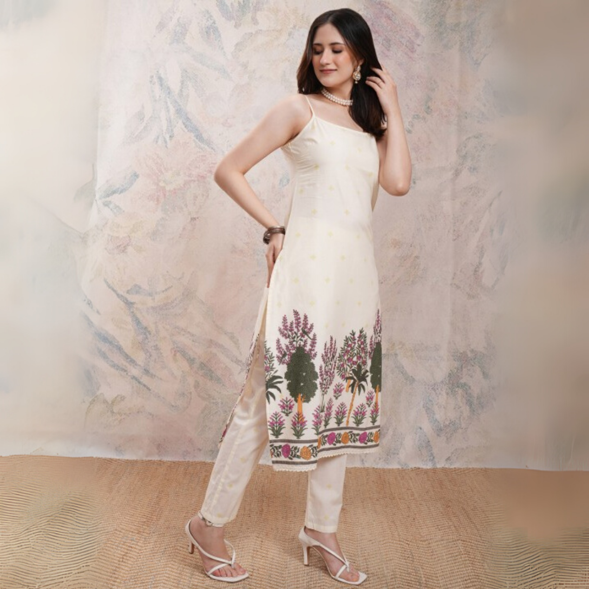 Designer Women's Kurta Set with Dupatta for Festive Wear |