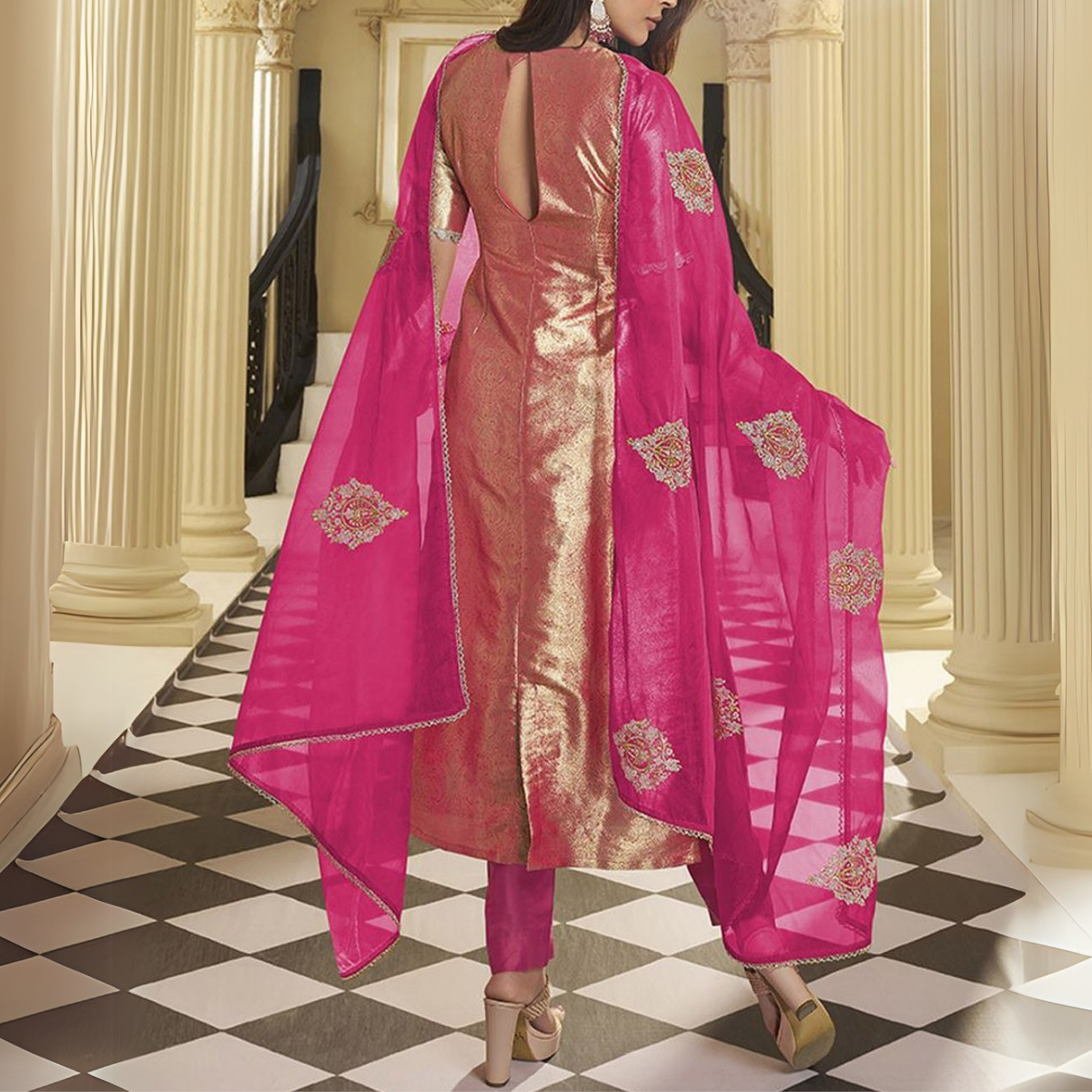 Premium Cotton Kurta Pant Dupatta Combo – Perfect for Daily Wear & Elegant Partywear | DS-07