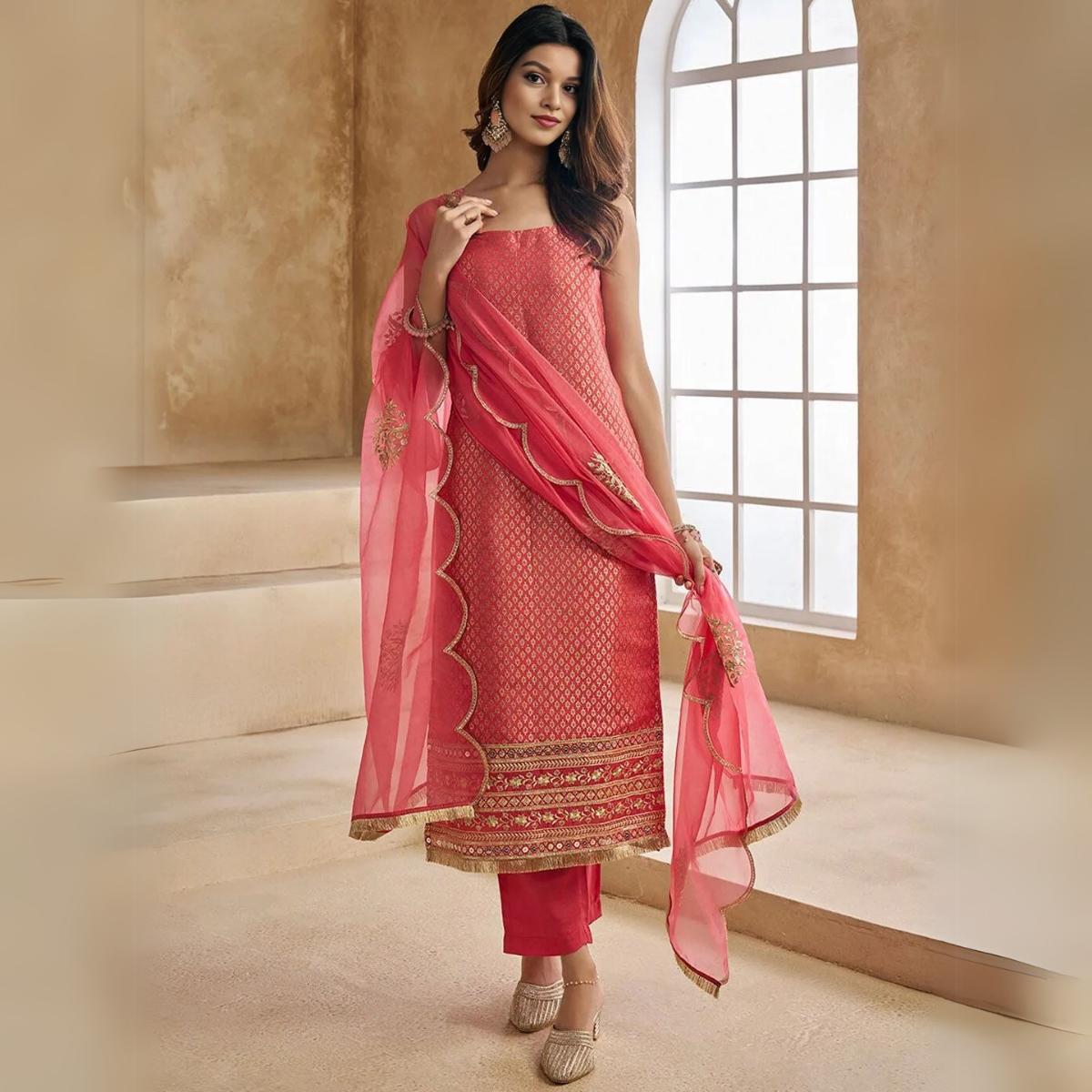 Premium Cotton Kurta Pant Dupatta Combo – Perfect for Daily Wear & Elegant Partywear | DS-11