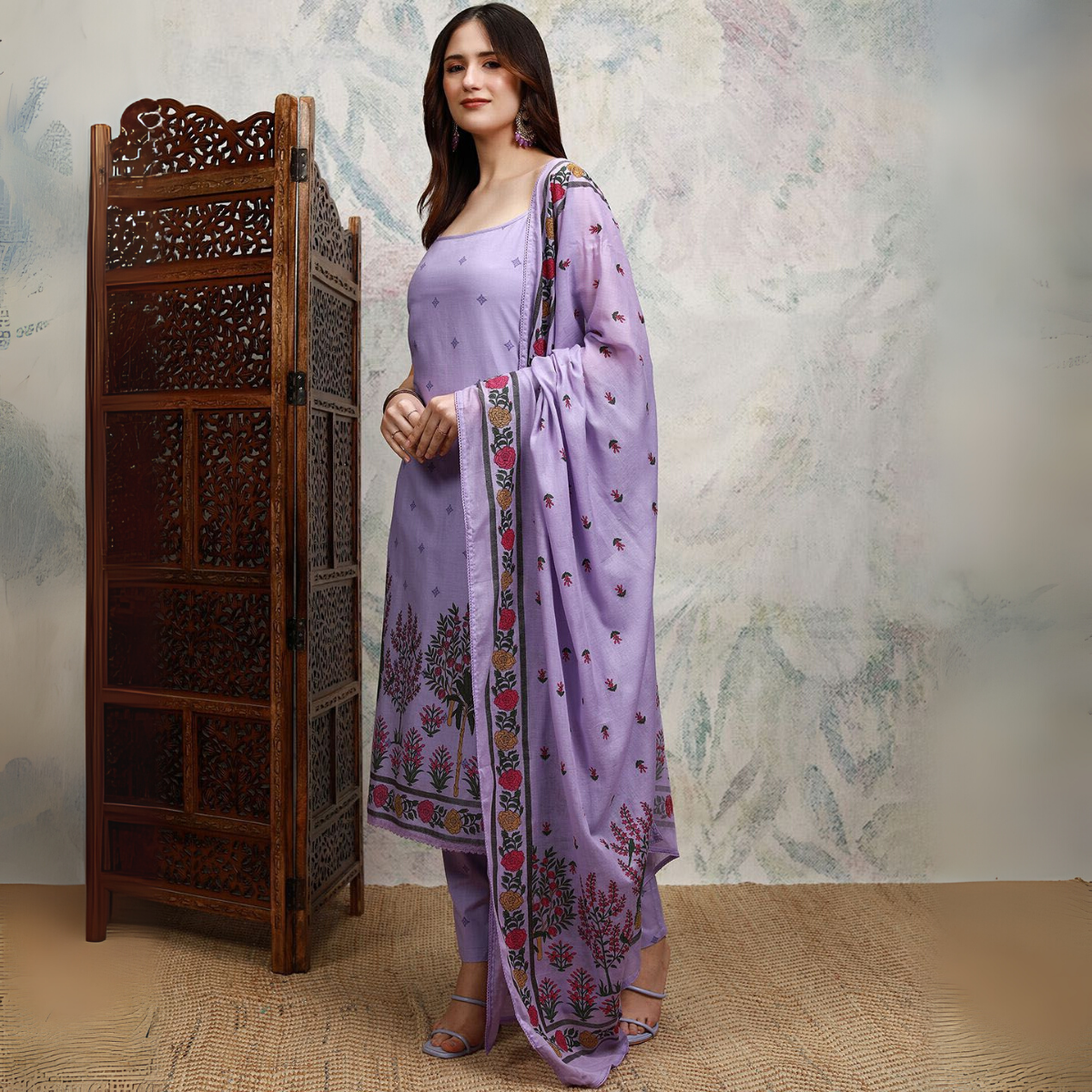 Designer Women's Kurta Set with Dupatta for Festive Wear |