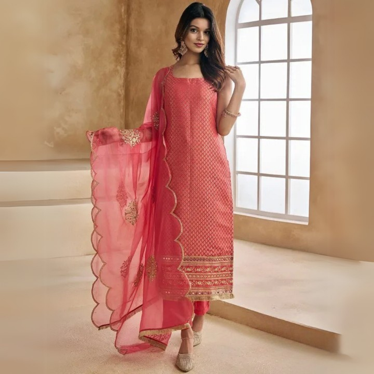 Premium Cotton Kurta Pant Dupatta Combo – Perfect for Daily Wear & Elegant Partywear | DS-11