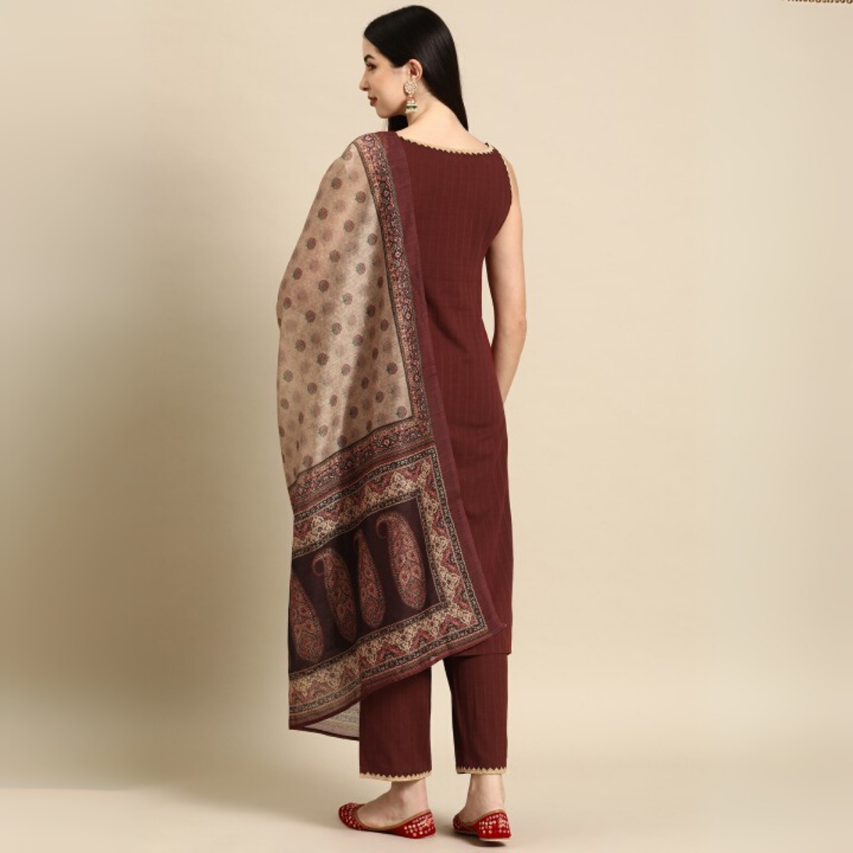 Designer Women's Kurta Set with Dupatta for Festive Wear |